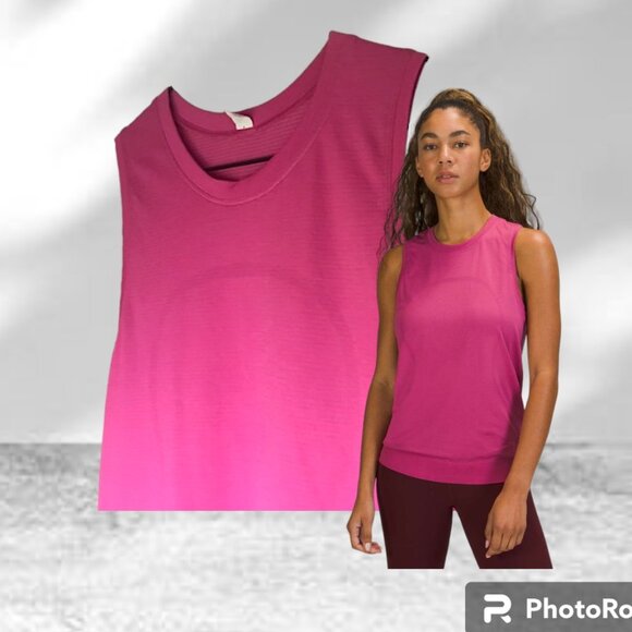 Lululemon Swiftly Breathe Muscle Tank Pink Lychee - Picture 3 of 13